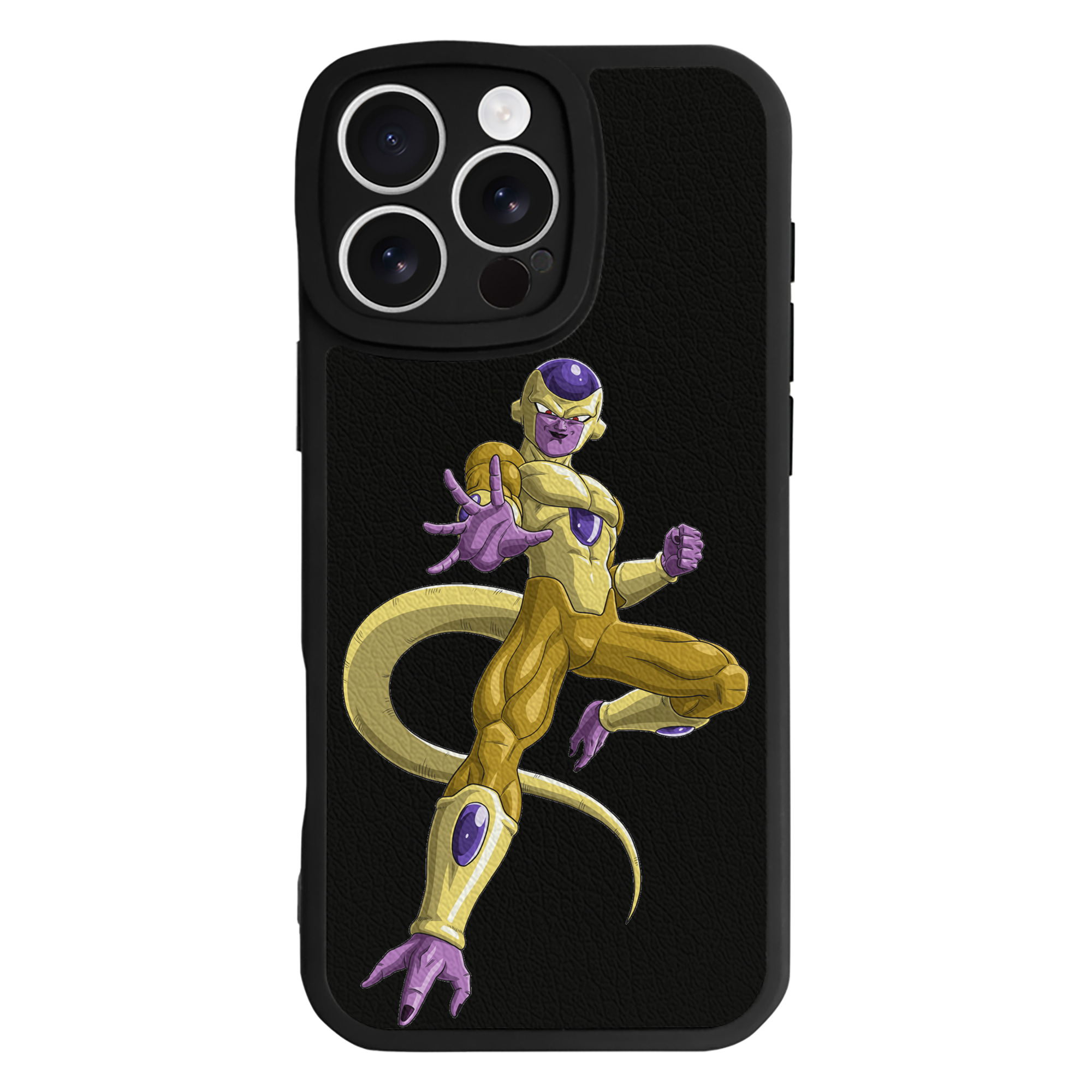 （画像用） ドラゴンボール フリーザ DRAGON BALL Frieza 【iPhone 16シリーズ対応】シリコンスマホケース（レザー調） 材質：シリコン